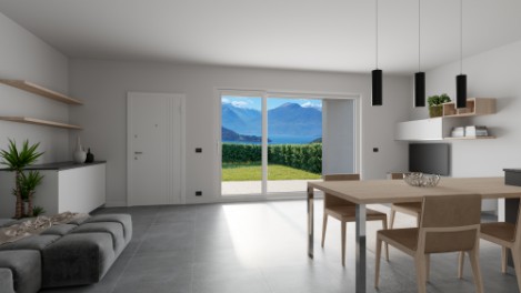 Nuovo appartamento con splendida vista lago