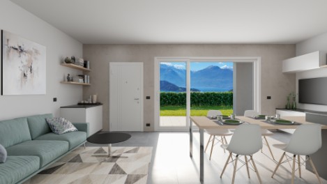Nuovo appartamento con splendida vista lago
